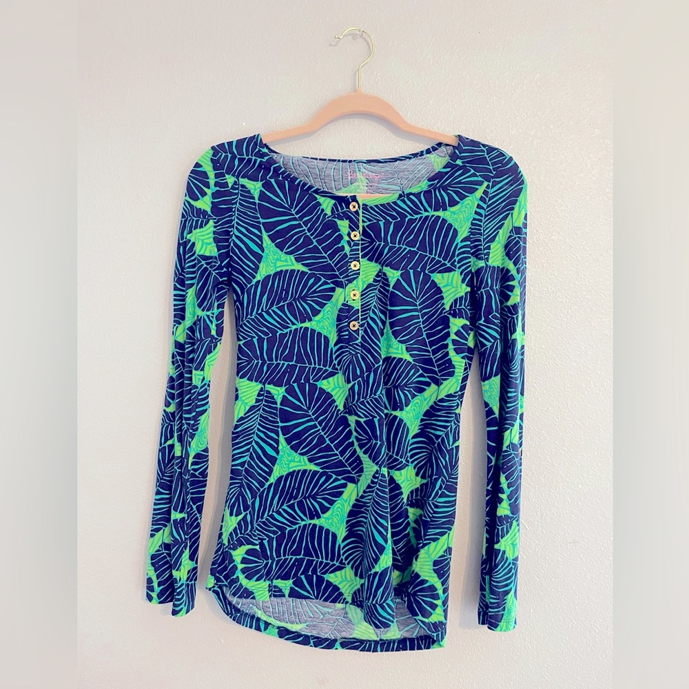 Lilly Pulitzer Under The Palms Porter Top SIZE: XS